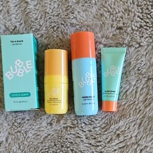 NWT Bubble 4 Pc Set Of Minis Skincare